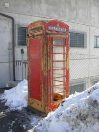 (7) telephone box originale inglese (cabina telefonica inglese)