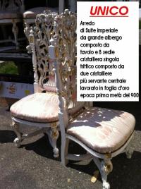 presentazione arredo suite imperiale (particolare sedie)